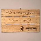 [R1019] Affiche bois petite maison au grand le cœur