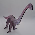 [R1126] Brontosaure 3 morceaux (dinosaure)