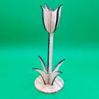 [R1187] Grande fleur en bois : tulipe haut pointu