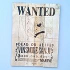 [R1504] Affiche bois avis de recherche One Piece : Vinsmoke Sanji
