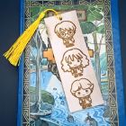 [R2119] Marque page bois Harry Ron Hermione