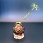 [R2129] Petit vase en verre coloré