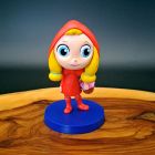 [R2186] Figurine le petit chaperon rouge