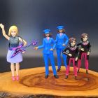 [R2208] Lot 5 barbies 12 cm