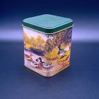 [R2254] Boite métallique vintage motif canards