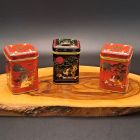 [R2291] Lot de 3 petites boites à thé