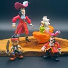 [R2335] Lot 4 figurines Peter Pan et Jake et les Pirates du Pays Imaginaire