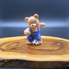 [R2345] Bibelot céramique ourson footballeur
