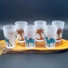 [R2372] Lot 6 verres à thé artisanat Tunisien
