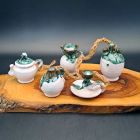 [R2416] 5 petites poteries suspendues