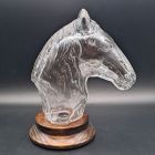 [R2452] Bouteille cheval en verre