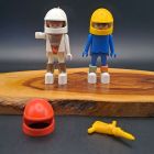 [R2464] Lot 2 personnages playmobil spationautes