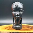 [R2521] Sculpture statuette bois art africain buste de femme