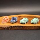 [R2523] Lot 4 figurines réversibles Kinder surprise Totem Stone Double