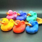 [R2529] 6 canards en plastique arc en ciel