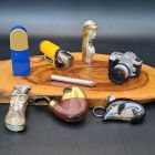[R2545] Lot 8 anciens briquets - ne semblent pas fonctionner