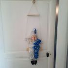 [R2640] Clown pantin à suspendre (nez rouge)
