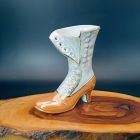 [R2663] Vase en porcelaine, style bottine époque victorienne