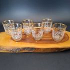 [R2674] Lot 6 verres à liqueur à filets dorés