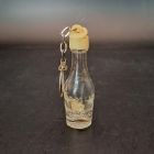 [R2684] Porte-clés vintage lampe à huile émaillée