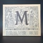 [R2714] Tableau Monogramme lettre M
