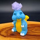 [R2746] Dinosaure bleu avec cheveux violet Fisher-Price Little People