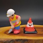 [R2753] Lot 2 Figurines Vintage Chantier / Travaux - The Colored World (2009)