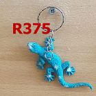 [R375] Porte-clé gecko bleu