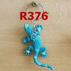 [R376] Porte-clé gecko bleu