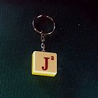 [R607] Porte-clé diamino plastique lettre J