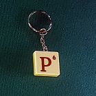 [R613] Porte-clé diamino plastique lettre P