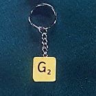 [R630] Porte-clé lettre scrabble lettre G