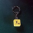 [R643] Porte clé lettre scrabble lettre X