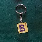 [R646] Porte-clés diamino bois lettre B