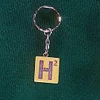 [R651] Porte-clés diamino bois lettre H