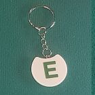 [R668] Porte-clé lettre verte E