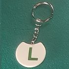 [R674] Porte-clé lettre verte L