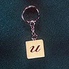 [R694] Porte-clé lettre cursive U