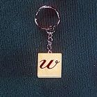 [R695] Porte clé lettre cursive W