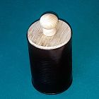 [R705] Boite cylindrique 7.5 cm de diamètre, noire, avec couvercle