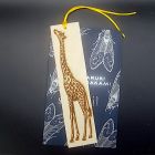 [R869] Marque page bois girafe