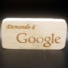 [R914] Morceau de bois déco Demande à Google 5x10 cm