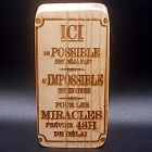 [R948] Morceau de bois déco possible impossible miracle5x10 cm
