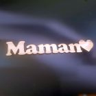 [R998] Maman + coeur en bois